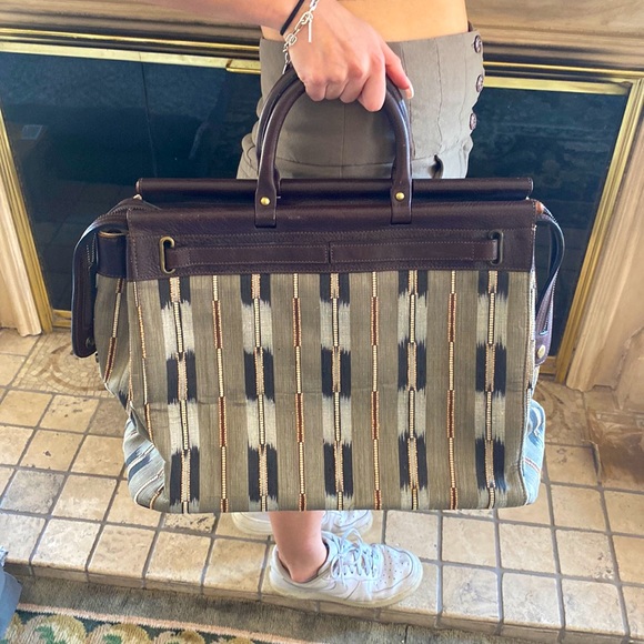 Neutral multicolored satchel - Picture 1 of 4